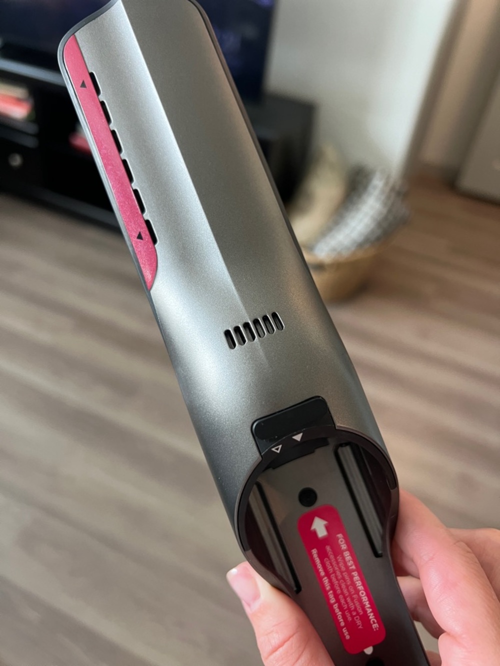 Shark Glam Flexi-Styler Hair Straightener - Gray with Pink Trim. - Picture 5 of 5